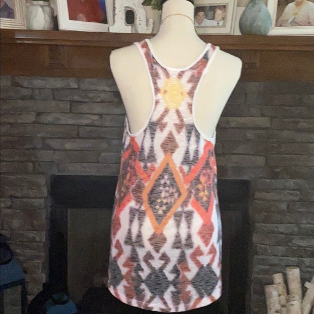 Cherish Racer Back Aztec Print Tank - Picture 3 of 5